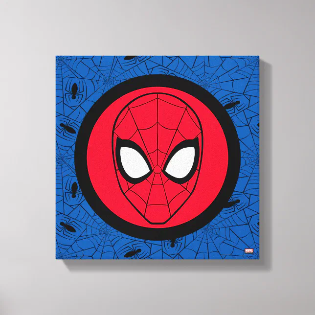 Spider-Man | Head Logo Canvas Print | Zazzle