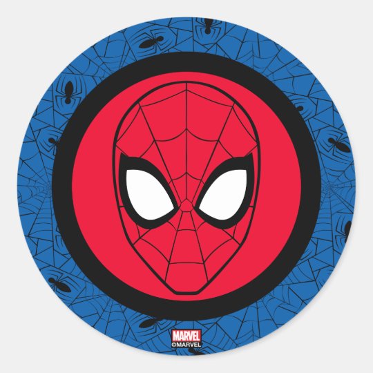 Spider-Man | Head Logo Classic Round Sticker | Zazzle.com