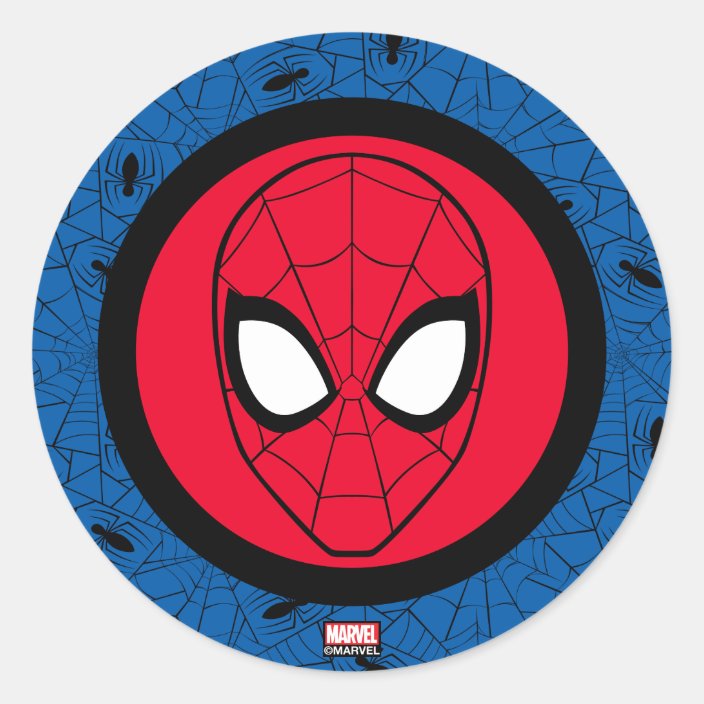 Spider-Man | Head Logo Classic Round Sticker | Zazzle.com