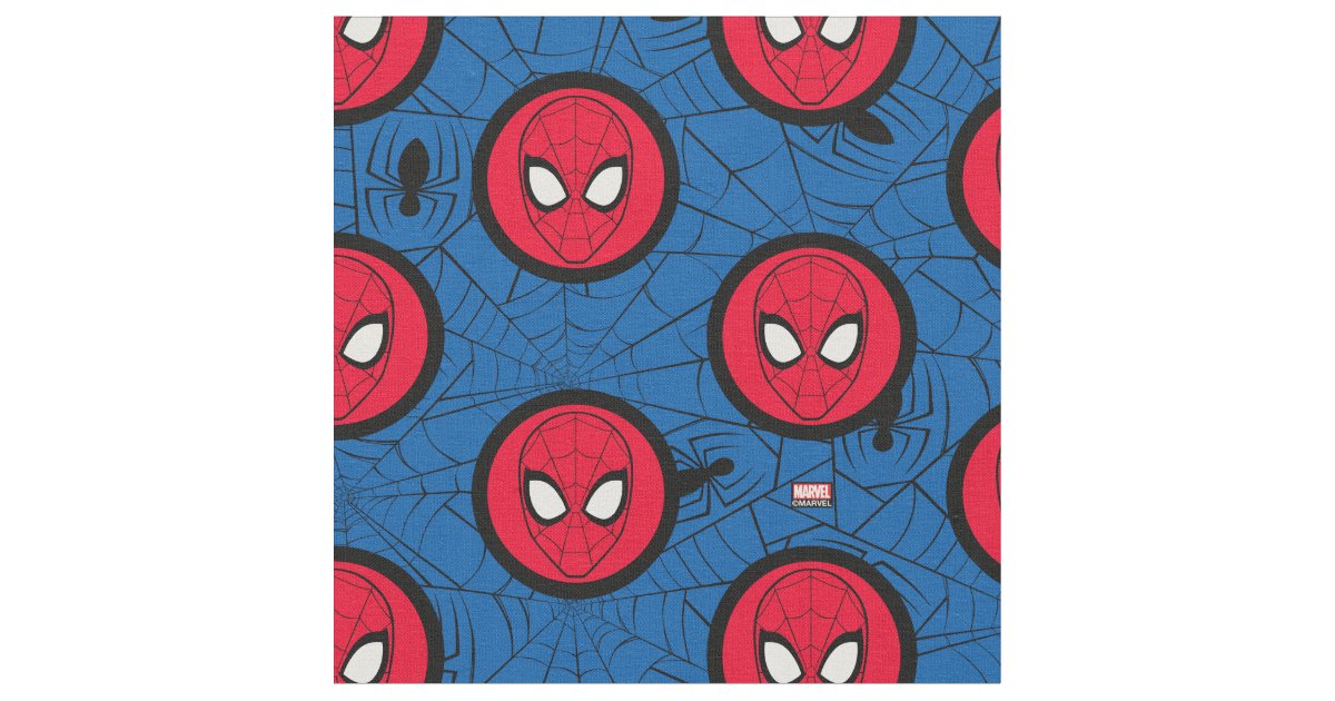 Spider-Man | Head Logo Fabric | Zazzle