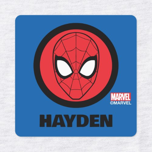 Spider_Man  Head Logo Kids Labels