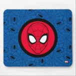 Spider-Man | Head Logo Mouse Pad<br><div class="desc">Check out this logo for Spider-Man featuring his head within a circular badge.</div>