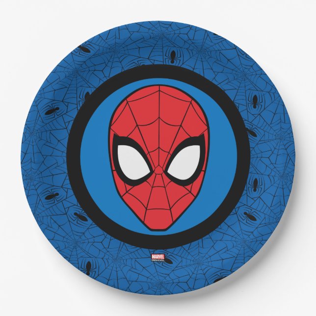 Spider-Man | Head Logo Paper Plates (Front)