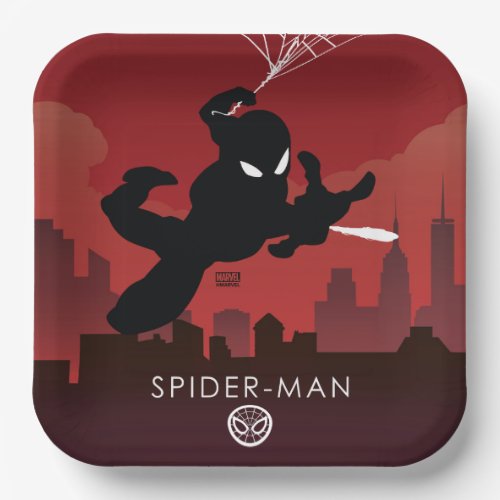 Spider_Man Heroic Silhouette Paper Plates