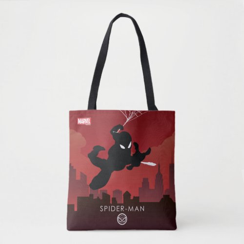 Spider_Man Heroic Silhouette Tote Bag