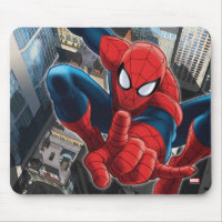 Spider-Man High Above the City Mouse Pad