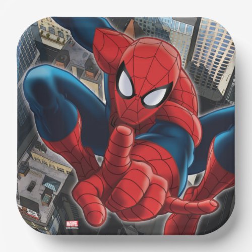 Spider_Man High Above the City Paper Plates