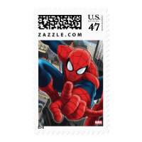 Spider-Man High Above the City Postage