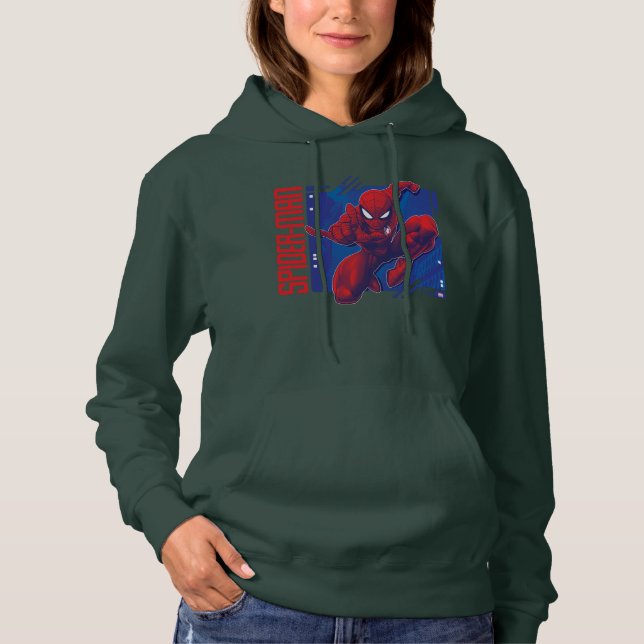 Spider-Man | High-Tech Character Badge Hoodie (Front)