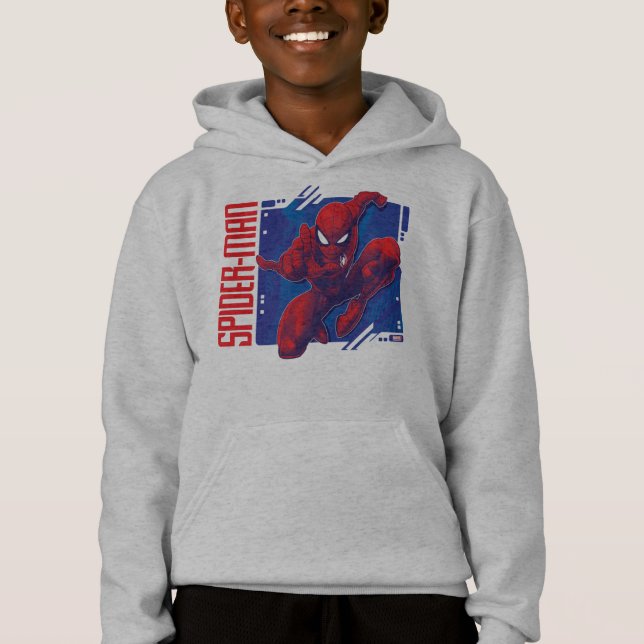 Spider-Man | High-Tech Character Badge Hoodie (Front)