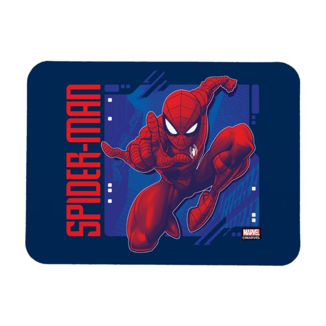 Spider-Man | High-Tech Character Badge Magnet (Horizontal)