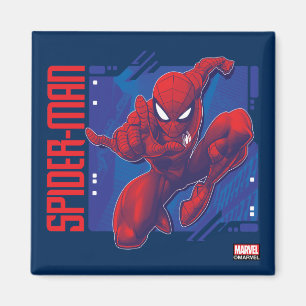 Spider-Man   High-Tech Character Badge Magnet