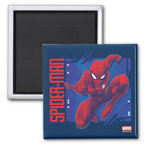 Spider_Man  High_Tech Character Badge Magnet