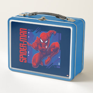 Spider-Man High-Tech Character Badge Metal Lunch Box
