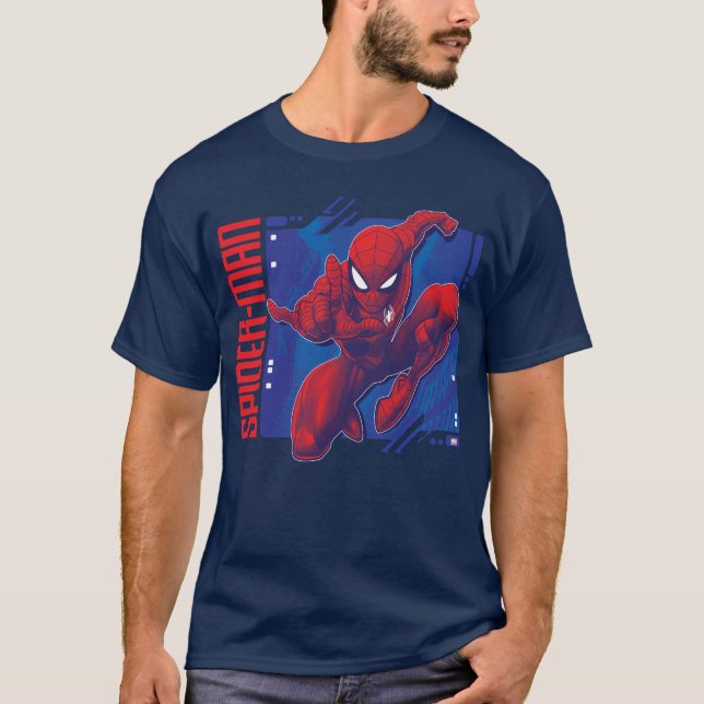 Spider-Man | High-Tech Character Badge T-Shirt (Front)