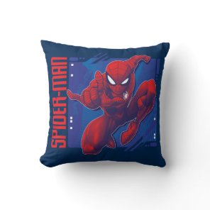 Spider-Man | High-Tech Character Badge Throw Pillow