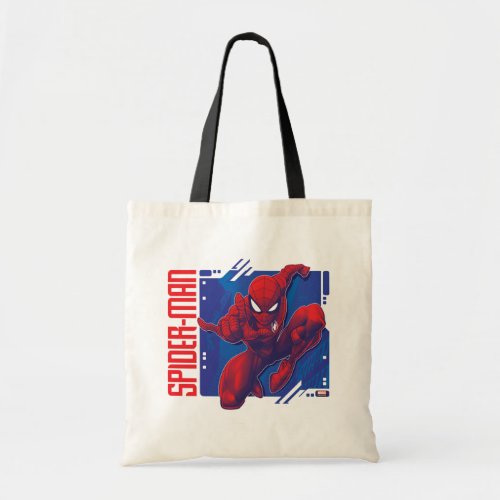 Spider_Man  High_Tech Character Badge Tote Bag