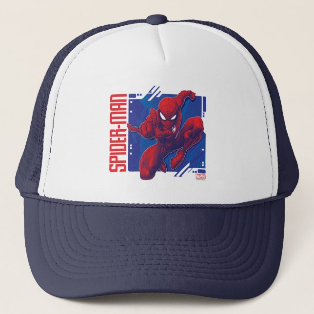 Spider-Man | High-Tech Character Badge Trucker Hat (Front)