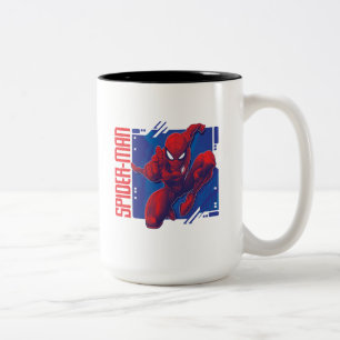 Spider-Man High-Tech Character Badge Two-Tone Coffee Mug