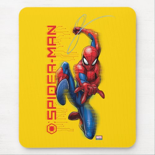 Spider_Man  High_Tech Circuit Character Art Mouse Pad