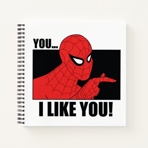 Spider_Man I Like You Meme Graphic Notebook