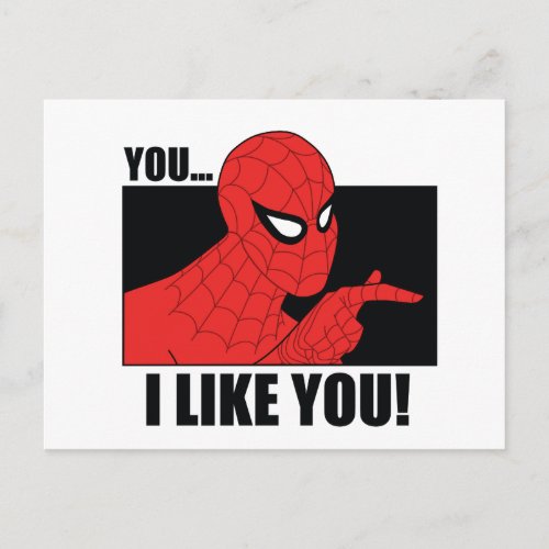 Spider_Man I Like You Meme Graphic Postcard