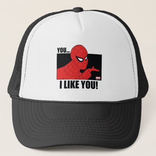 Spider_Man I Like You Meme Graphic Trucker Hat