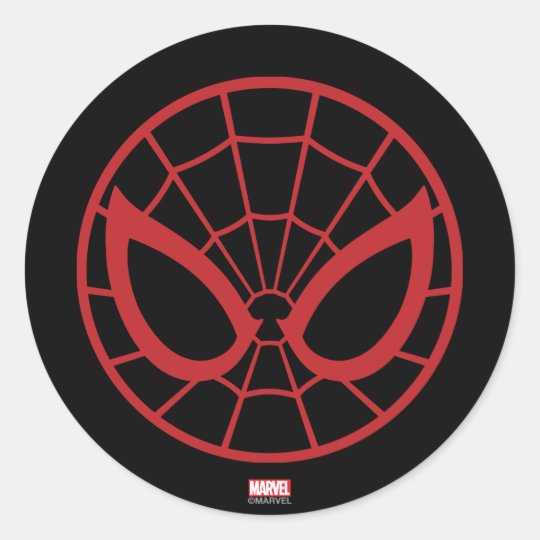 SpiderMan Iconic Graphic Classic Round Sticker