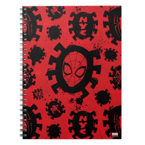 Spider_Man  Iconic Graphic Spider Pattern Notebook