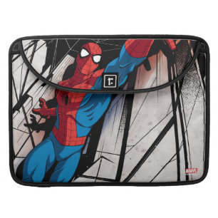 Spider-Man In Abstract City MacBook Pro Sleeve