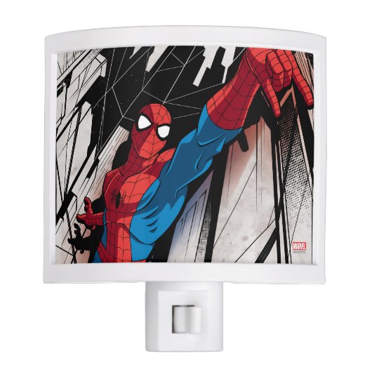 Spider-Man In Abstract City Night Light (Front)