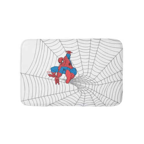 Spider_Man in Center of Web Bath Mat