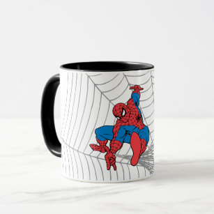 Spider-Man in Center of Web Mug
