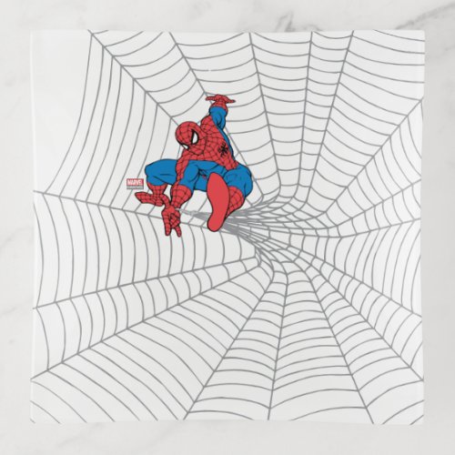 Spider_Man in Center of Web Trinket Tray