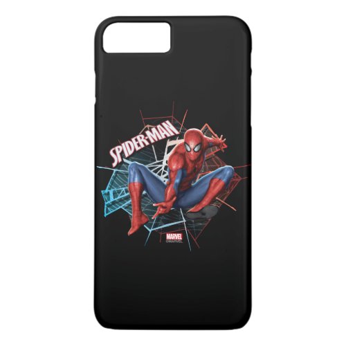 Spider_Man in Fractured Web Graphic iPhone 8 Plus7 Plus Case