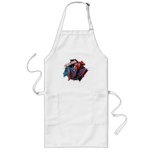 Spider_Man in Fractured Web Graphic Long Apron