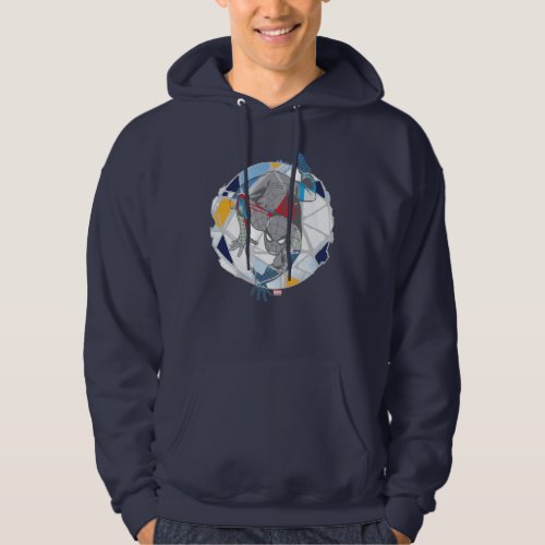 Spider_Man In Kaleidoscope Web Hoodie