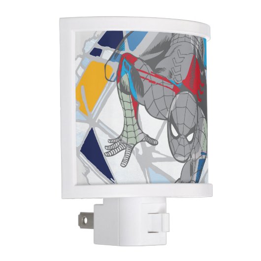 Spider-Man In Kaleidoscope Web Night Light (Right)