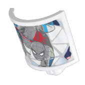 Spider-Man In Kaleidoscope Web Night Light (Angled)