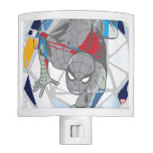 Spider-Man In Kaleidoscope Web Night Light (Front)