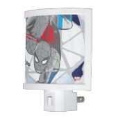 Spider-Man In Kaleidoscope Web Night Light (Left)