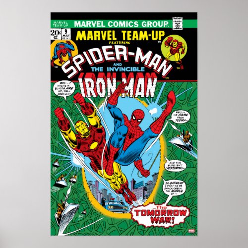 Spider_Man  Iron Man Marvel Team_Up Comic Cover Poster