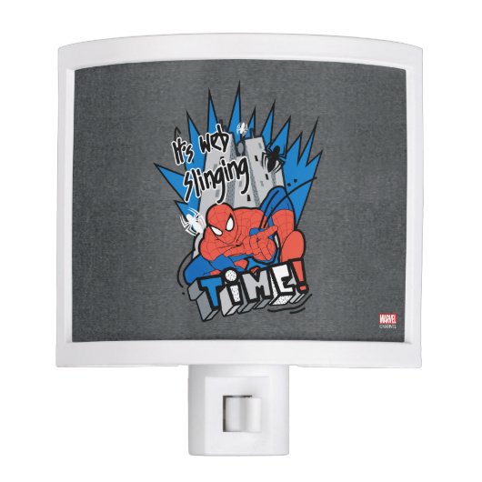 Spider-Man It's Web Slinging Time Night Light (Front)