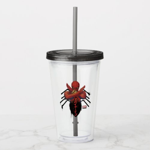 Spider_Man Japan  スパイダーマン Spider Graphic Acrylic Tumbler