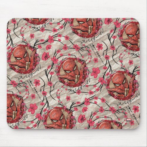 Spider_Man Japan  Cherry Blossom Pattern Mouse Pad