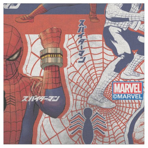 Spider_Man Japan  Heroic Pose Pattern Fabric