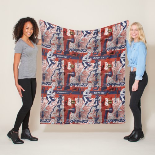 Spider_Man Japan  Heroic Pose Pattern Fleece Blanket