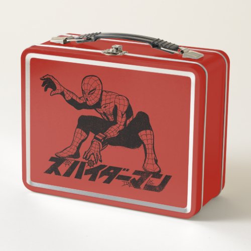 Spider_Man Japan  Spider_Man Stencil Graphic Metal Lunch Box