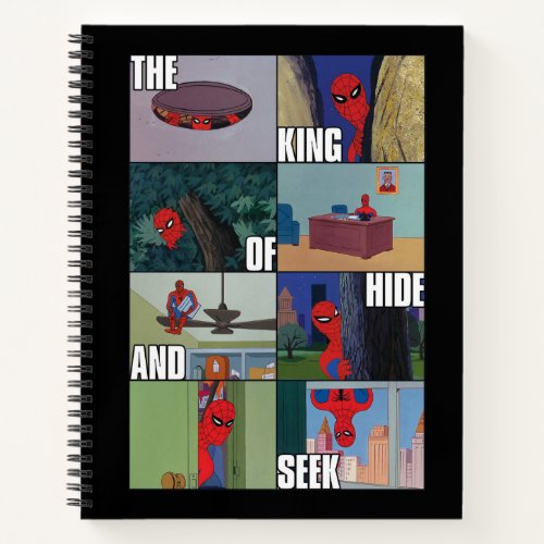 Spider_Man King of Hide and Seek Meme Graphic Notebook