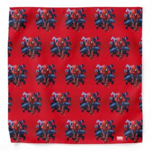 Spider-Man Leaping Out Of Spider Graphic Bandana